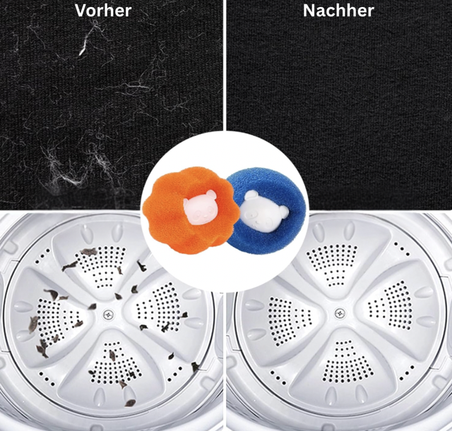 Wiederverwendbare Tierhaarentferner-Bälle für die Waschmaschine