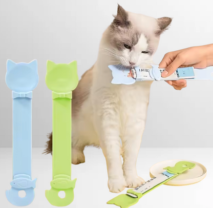 Leckerli-Löffel für Katzen – sauber, praktisch & effizient