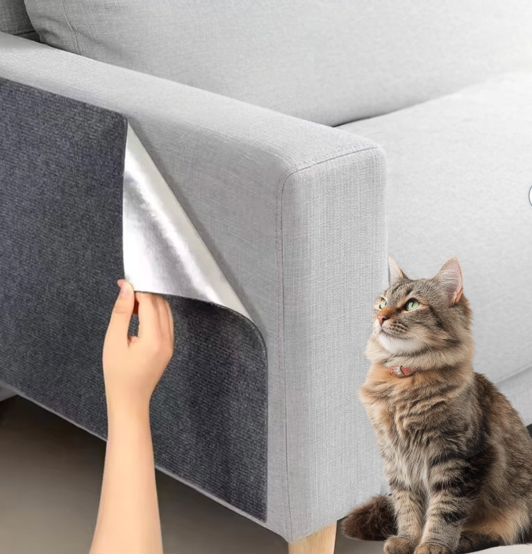 Katzen-Kratzmatte für Sofa & Möbel – selbstklebend & zuschneidbar