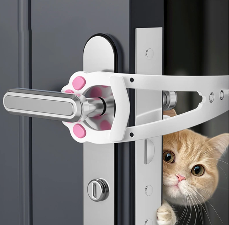 Verstellbarer Katzentür-Stopper – freier Zugang ohne Bohren, ohne Kleben